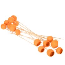 Itens Mix de balas Bell Cup no palito, sabor laranja, 15 unidades