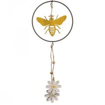 Itens Bee deco anel decoração de janela de madeira de metal Ø12cm 44cm 4uds