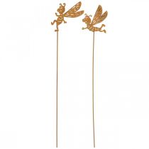 Itens Flor plug bee, decoração de ferrugem, plugue decorativo pátina L31/32cm 6pcs