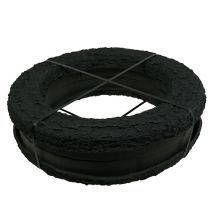 Itens Anel de espuma floral preto Ø44cm Alt.6cm 2 unidades