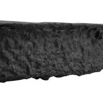 Itens Bandeja de plantio Oasis Black Biolit em formato de coração, preta, 36 cm, decorativa e ecológica.