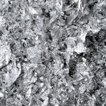 Folhas de metal em flocos prata 15g