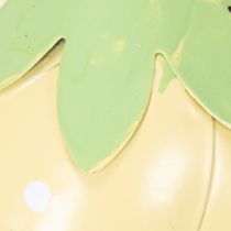 Itens Flor metálica suspensa para decoração romântica de interiores e exteriores, 6 cm, 6 peças