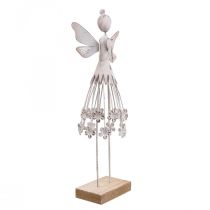 Blossom fairy decoração de mesa decoração de primavera metal fairy white H30.5cm