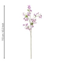 Itens Ramo de Clematis Artificial, Decoração de Mesa Duradoura, 110cm, 3 Peças