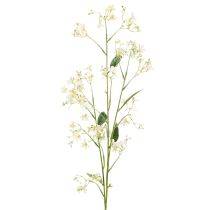 Itens Ramo decorativo de flor de macieira artificial para dar um toque de cor à sala de estar, cor creme, 108 cm, 2 peças.