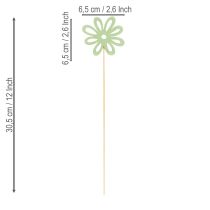 Itens Enfeites decorativos de flores para dar um toque primaveril a vasos e floreiras (16 peças)
