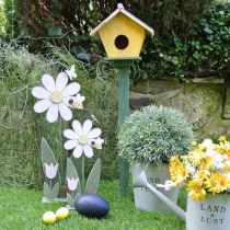 Decoração de flores com abelha, decoração de madeira para a primavera H56cm