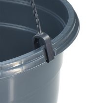 Itens Cesta suspensa vaso antracite para pendurar Ø25cm Alt.50cm