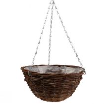 Cesta de flores cesta suspensa marrom cesta suspensa cesta de plantas Ø34cm