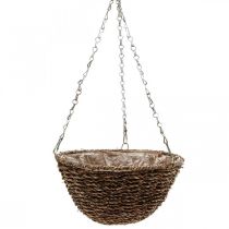 Cesta de flores cesta suspensa marrom cesta suspensa cesta de plantas Ø25cm
