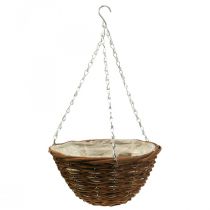 Cesta de flores cesta suspensa marrom cesta suspensa cesta de plantas Ø31cm