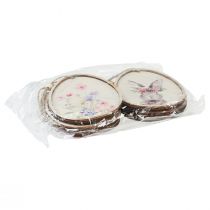 Itens Imagem de flor coelhinho em ovo Ovos de Páscoa decoração madeira 9,5×12cm 6 un