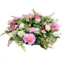 Grinalda de flores guirlanda de porta artificial primavera verão Ø30cm Alt.9cm