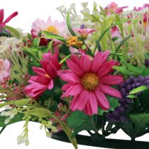 Guirlanda de flores guirlanda de porta artificial rosa roxo Ø30cm Alt.10cm