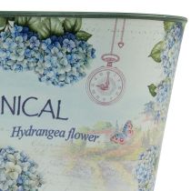 Itens Tigela de flores tigela oval de plástico com hortênsias 21,5×12,5cm Alt.11cm