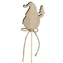 Itens Plugues para flores gnomos de Natal em madeira 5x8cm 12 un
