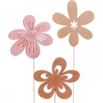 Estacas de Jardim Flor Estacas de Flores Laranja/Rosa/Branco Ø9,5cm 15uds