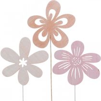 Estacas de Jardim Flor Estacas de Flores Laranja/Rosa/Branco Ø9,5cm 15uds
