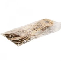 Itens Bujão decorativo de abelha em madeira com dizer 7x27,5cm 12 unidades