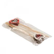 Itens Plugue de flor Plugue decorativo Dia dos Namorados coração vermelho 7cm 12 un