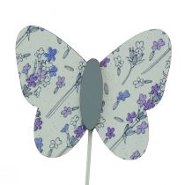 Itens Plugue de flor borboleta flor plugue decorativo madeira 7 cm 12 unidades