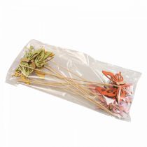 Itens Bujão flor borboleta deco madeira colorida 8,5cm 12uds