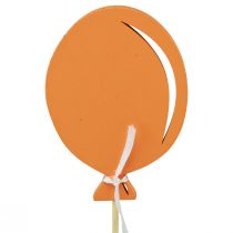 Itens Buquê de flores decoração bolo topper balão laranja 28 cm 8 unidades