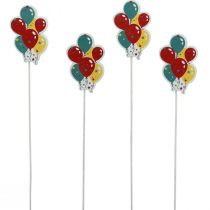 Itens Buquê de flores decorativo para bolo topper balões coloridos 26 cm 15 unidades