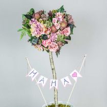 Bouquet dália e protea, flores de seda, decoração de verão L25cm