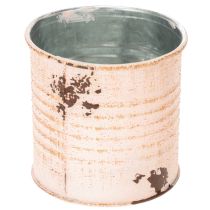 Itens Vaso decorativo para flores, lata de metal cor salmão, recipiente para ervas aromáticas Ø8cm H7,5cm
