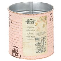 Itens Vaso de flores decorativo em metal cor salmão, decoração de verão, Ø11cm H10,5cm