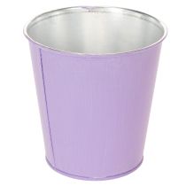 Itens Conjunto de 3 Vasos de Metal com Motivo Floral em Pastel 10cm
