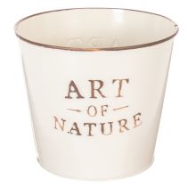 Itens Vaso de zinco Art of Nature Creme Ø17,5cm A15cm