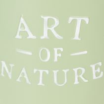Itens Vaso de zinco Art of Nature verde menta Ø17,5cm A15cm