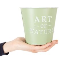 Itens Vaso de zinco Art of Nature verde menta Ø17,5cm A15cm