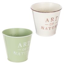 Itens Vaso Art of Nature com inscrição, decoração para peitoril de janela e sala de estar, 15 cm, 2 peças