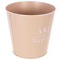 Itens Vaso de zinco para flores, floreira de metal, rosa antiga, Ø22cm A21cm
