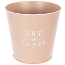 Itens Vaso de zinco para flores, floreira de metal, rosa antiga, Ø22cm A21cm