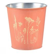 Itens Vaso de flores de damasco em metal Ø11,5cm Alt.11,5cm