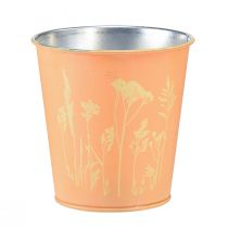 Vaso de metal para flores de pêssego Ø10,5cm Alt.10,5cm