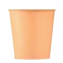 Itens Vaso de metal para flores, com estampa de pêssego, Ø10,5cm A10,5cm