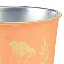 Itens Vaso de flores em metal amarelo pêssego Ø11,5cm Alt.11,5cm