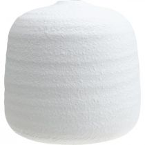 Itens Vaso de flores, vaso de cerâmica, vaso decorativo branco Ø19cm Alt.18cm