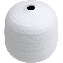 Itens Vaso de flores, vaso de cerâmica, vaso decorativo branco Ø19cm Alt.18cm