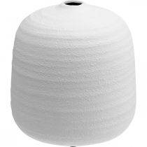 Itens Vaso de flores, vaso de cerâmica, vaso decorativo branco Ø22cm Alt.22,5cm