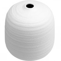 Itens Vaso de flores, vaso de cerâmica, vaso decorativo branco Ø22cm Alt.22,5cm