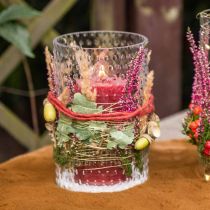 Vaso de flores, vaso de vidro, vidro de vela, lanterna de vidro Ø11.5cm H18.5cm