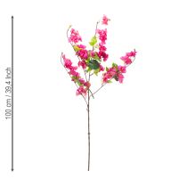 Itens Ramo artificial de buganvília para decoração de primavera, 100 cm