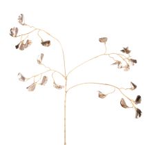Itens Ramo de Feijão com Flor Metálico, Planta Artificial de Natal, 80cm, 3 peças